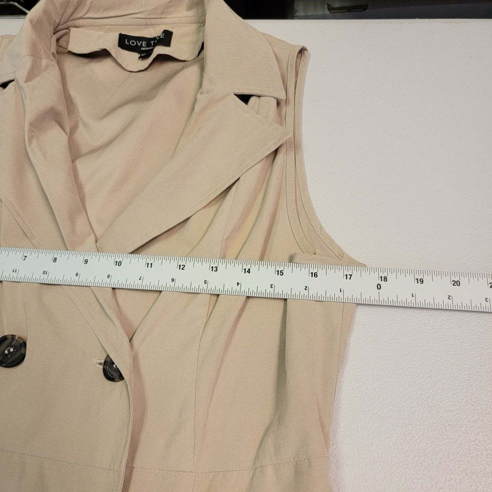 Love Tree Beige Sleeveless Vest - Picture 4 of 5